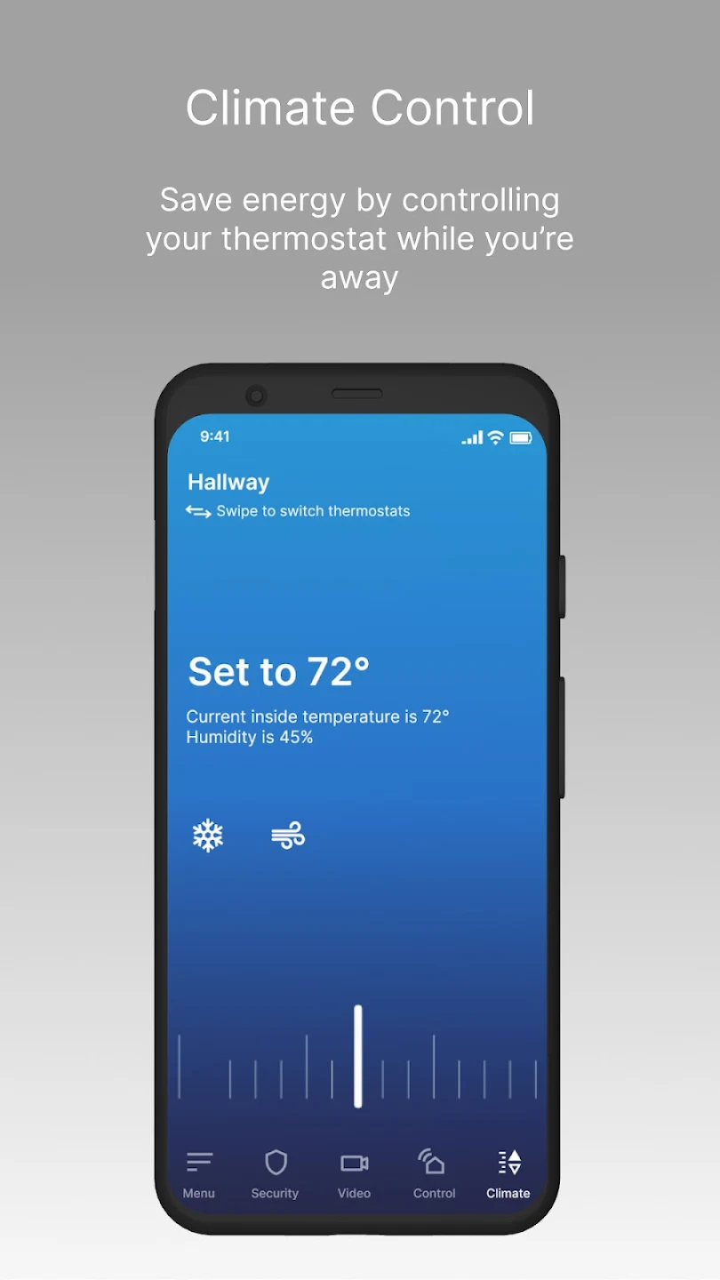 prima app temperature control